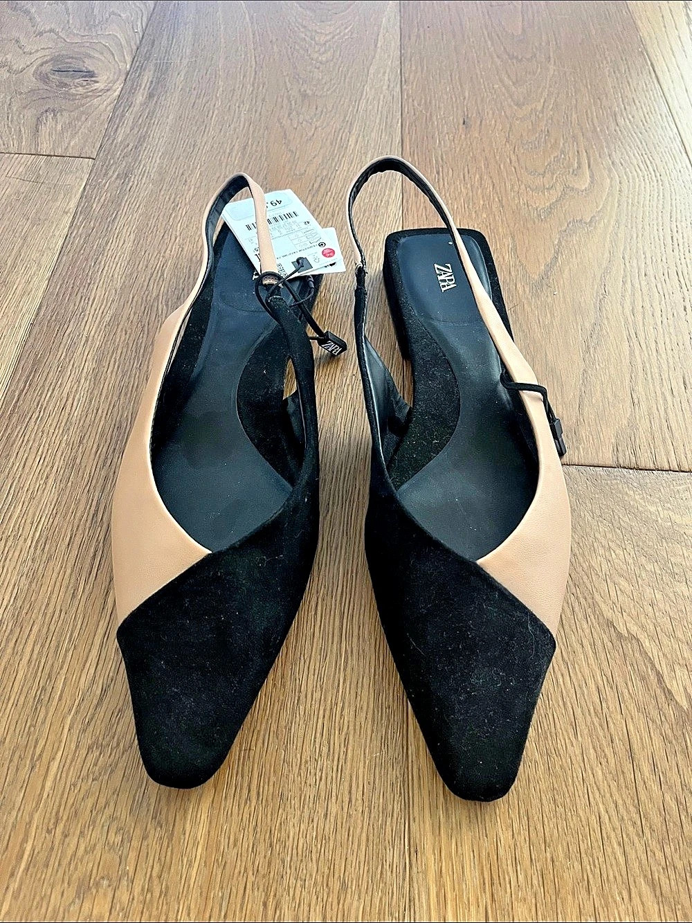 Zara Color Block Pointed Toe flats EU 42 NWT